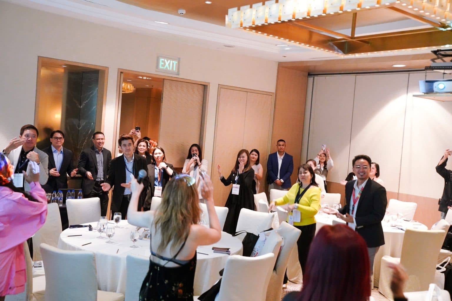 DSource team engaging with attendees